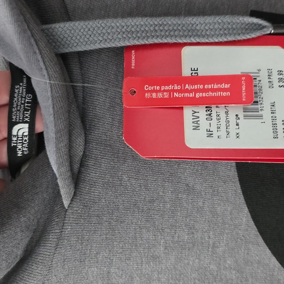 The North Face Charcoal Men's Hoodie - Picture 2 of 4